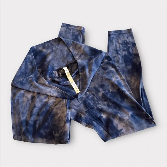 Lululemon Align HR Pant 28in Diamond Dye Blue Gray Sz 14 - Picture 3 of 5